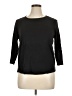 Chico's 100% Supima Cotton Black 3/4 Sleeve Top Size XL (3) - photo 1