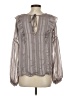 Farrow 100% Polyester Gray Long Sleeve Blouse Size S - photo 2