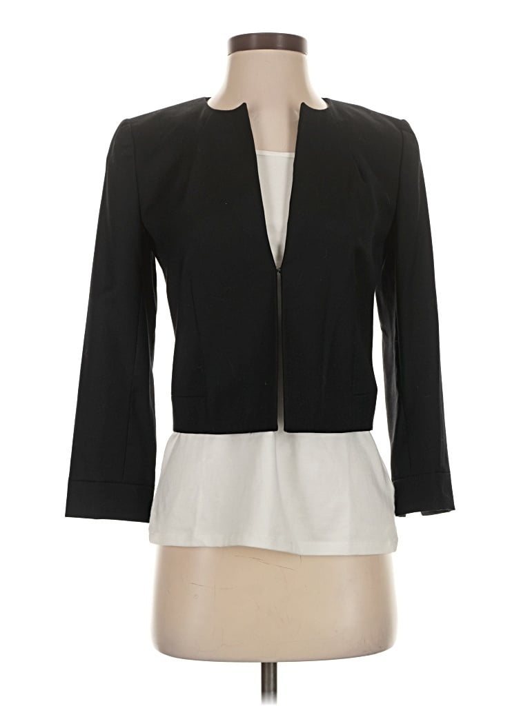 Pre-owned Jcrew Wool Blazer Jacket In Black