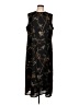 Rena Rowan 100% Polyester Graphic Black Casual Dress Size L (estimated) - photo 1