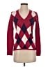 J.Crew Factory Store Argyle Burgundy Pullover Sweater Size XS - photo 1