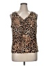 Ellen Tracy Brown Sleeveless Blouse Size XL - photo 1