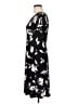 Chaps Print Black Casual Dress Size M (petite) - photo 5