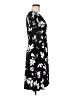 Chaps Print Black Casual Dress Size M (petite) - photo 4