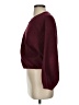 Ann Taylor LOFT 100% Polyester Solid Burgundy Pullover Sweater Size S - photo 5