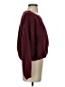 Ann Taylor LOFT 100% Polyester Solid Burgundy Pullover Sweater Size S - photo 4