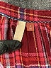 Pilcro Plaid Burgundy Long Sleeve Blouse Size S - photo 7