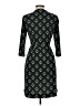 DM Collection Argyle Black Casual Dress Size 6 - photo 2