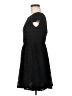 Mudd 100% Polyester Solid Black Casual Dress Size M - photo 5
