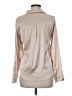 Shein Metallic Tan Long Sleeve Blouse Size 6 - photo 2