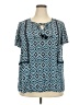 Lane Bryant 100% Rayon Teal Short Sleeve Blouse Size 18 - photo 1