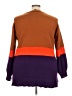 Lane Bryant 100% Acrylic Color Block Brown Pullover Sweater Size 22 - 24 Plus - photo 2