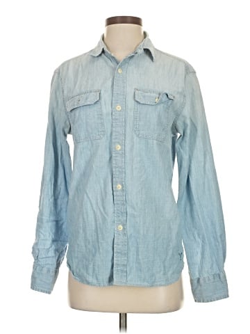 American Eagle Outfitters Long Sleeve Button-Down Shirt (view 1)