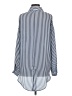 Silence and Noise 100% Polyester Stripes Blue Long Sleeve Blouse Size S - photo 2