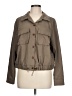 Unbranded Brown 3/4 Sleeve Button-Down Shirt Size L - photo 1