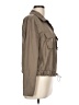 Unbranded Brown 3/4 Sleeve Button-Down Shirt Size L - photo 4