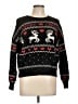 Le Lis Print Black Pullover Sweater Size L - photo 1