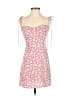 Zaful 100% Polyester Floral Pink Cocktail Dress Size 4 - photo 1