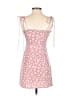 Zaful 100% Polyester Floral Pink Cocktail Dress Size 4 - photo 2
