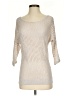 Express Metallic Ivory Pullover Sweater Size S - photo 1