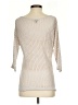 Express Metallic Ivory Pullover Sweater Size S - photo 2