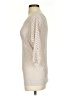 Express Metallic Ivory Pullover Sweater Size S - photo 5