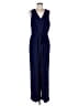 Banana Republic 100% Polyester Solid Blue Jumpsuit Size 10 - photo 1