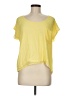 Bar III 100% Polyester Yellow Short Sleeve Top Size M - photo 1
