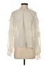 All:Row 100% Polyester Ivory Long Sleeve Blouse Size S - photo 1