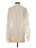 All:Row 100% Polyester Ivory Long Sleeve Blouse Size S - photo 2