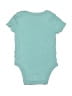 Cloud Island 100% Cotton Solid Teal Short Sleeve Onesie Size 0-3 mo - photo 2