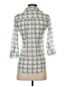 Aeropostale 100% Polyester Plaid Teal 3/4 Sleeve Blouse Size XS - photo 2