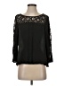 metaphor 100% Polyester Black 3/4 Sleeve Blouse Size XS - photo 1