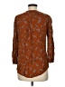 Hinge 100% Rayon Brown 3/4 Sleeve Blouse Size M - photo 2