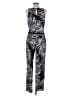 White House Black Market Graphic Silver Jumpsuit Size 8 - photo 2