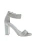 Jeffrey Campbell 100% Leather Gray Ivory Sandals Size 7 1/2 - photo 1
