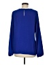 Halogen 100% Polyester Blue Long Sleeve Blouse Size M - photo 2