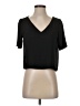 Babaton 100% Polyester Black Short Sleeve Top Size S - photo 1