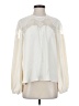 Express 100% Polyester Ivory Long Sleeve Blouse Size M - photo 1