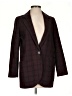 Madewell Plaid Burgundy Wool Blazer Size XS - photo 1