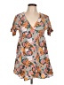 Unbranded Tropical Orange Casual Dress Size L (estimated) - photo 1