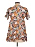 Unbranded Tropical Orange Casual Dress Size L (estimated) - photo 2
