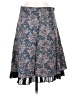 Modbe 100% Cotton Floral Gray Blue Casual Skirt Size S - photo 1