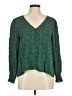 Sanctuary 100% Rayon Green Long Sleeve Blouse Size M - photo 1