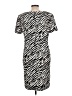 Sag Harbor 100% Polyester Animal Print Gray Casual Dress Size 12 - photo 2