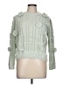 Francesca's 100% Polyester Green Pullover Sweater Size L - photo 1