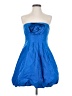 BCBGMAXAZRIA 100% Polyester Blue Cocktail Dress Size 6 - photo 1