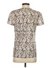French Connection 100% Polyester Ivory Short Sleeve Top Size 4 - photo 2
