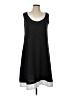 Unbranded 100% Polyester Solid Black Casual Dress Size L - photo 1