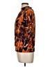 Worthington Animal Print Orange Short Sleeve Blouse Size M - photo 5